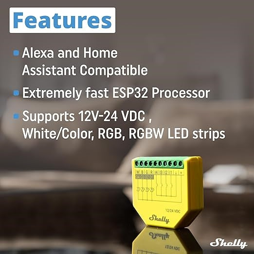 SHELLY controlador RGBW con medidor de potencia