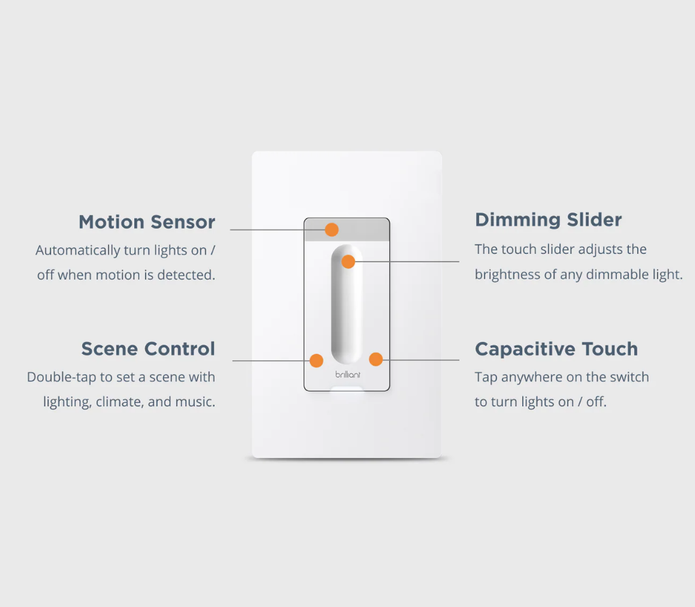 Switch Dimmer Smart marca Brilliant