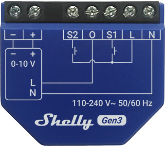 Shelly 0/1-10v con Power Meter  gen3