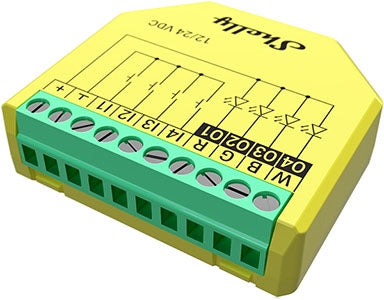 SHELLY controlador RGBW con medidor de potencia