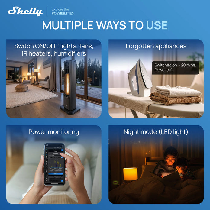 Control Inteligente para contacto Shelly repite Wifi