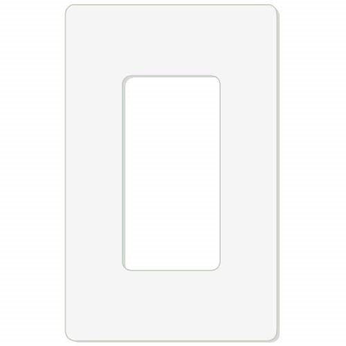 Placa decorativa 1 Gang Blanca